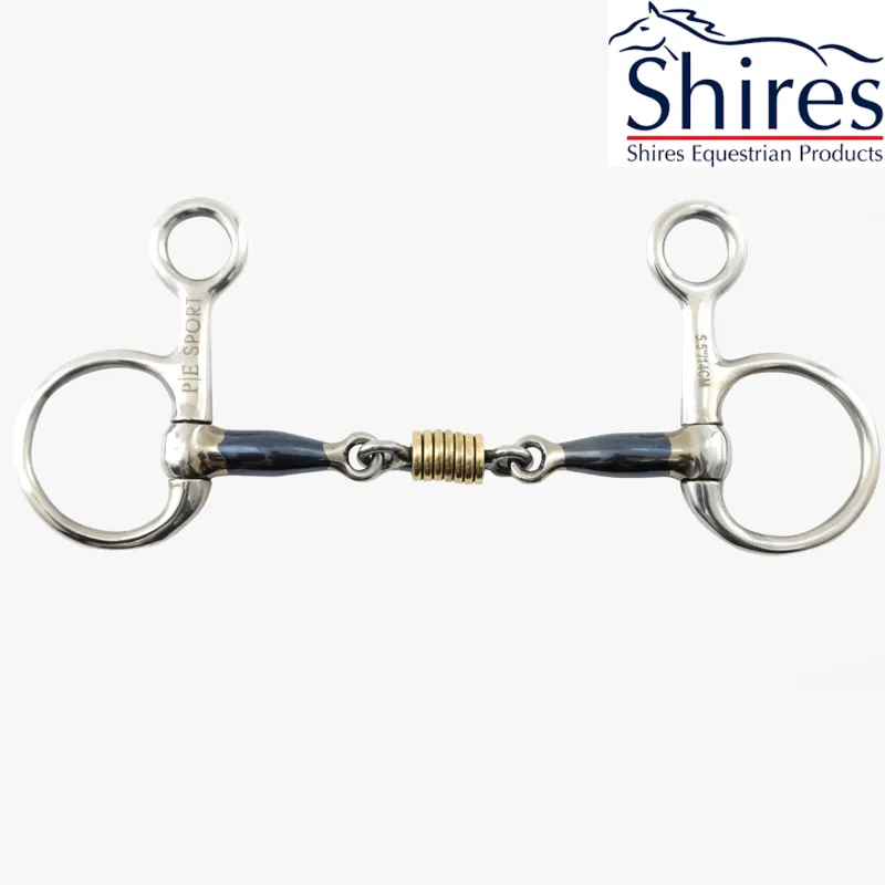Shires Blue Sweet Iron Hanging Cheek with Roller Link